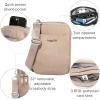 imageBaggallini Modern Take Two RFID 5quotx7quot Lightweight Small Phone Wallet Crossbody BagNylon Travel PurseMoonrock