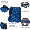 imageBaggallini Modern Take Two RFID 5quotx7quot Lightweight Small Phone Wallet Crossbody BagNylon Travel PurseNavy Petal