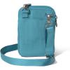 imageBaggallini Modern Take Two RFID 5quotx7quot Lightweight Small Phone Wallet Crossbody BagNylon Travel PurseSeaside Blue
