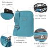 imageBaggallini Modern Take Two RFID 5quotx7quot Lightweight Small Phone Wallet Crossbody BagNylon Travel PurseSeaside Blue