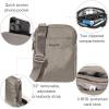 imageBaggallini Modern Take Two RFID 5quotx7quot Lightweight Small Phone Wallet Crossbody BagNylon Travel PurseSterling Shimmer