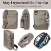 imageBaggallini Modern Take Two RFID 5quotx7quot Lightweight Small Phone Wallet Crossbody BagNylon Travel PurseSterling Shimmer