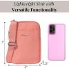 imageBaggallini Modern Take Two RFID 5quotx7quot Lightweight Small Phone Wallet Crossbody BagNylon Travel PurseTerracotta