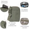 imageBaggallini Modern Take Two RFID 5quotx7quot Lightweight Small Phone Wallet Crossbody BagNylon Travel PurseThyme