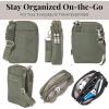 imageBaggallini Modern Take Two RFID 5quotx7quot Lightweight Small Phone Wallet Crossbody BagNylon Travel PurseThyme