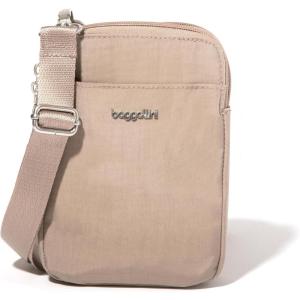 imageBaggallini Modern Take Two RFID 5quotx7quot Lightweight Small Phone Wallet Crossbody BagNylon Travel PurseMoonrock