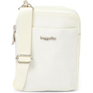 imageBaggallini Modern Take Two RFID 5quotx7quot Lightweight Small Phone Wallet Crossbody BagNylon Travel PurseWhite