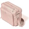imageBaggallini Modern Camera 7quotx9quot Crossbody Bag WBuiltin Wallet Compartments ampamp RFID SlotsBlush Shimmer