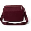 imageBaggallini Modern Camera 7quotx9quot Crossbody Bag WBuiltin Wallet Compartments ampamp RFID SlotsDark Cherry