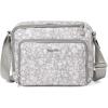 imageBaggallini Modern Camera 7quotx9quot Crossbody Bag WBuiltin Wallet Compartments ampamp RFID SlotsLight Grey Petal