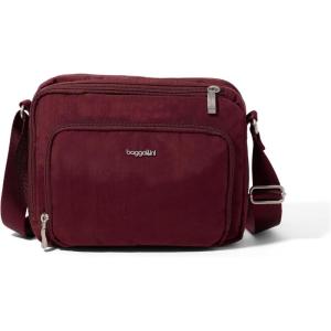 imageBaggallini Modern Camera 7quotx9quot Crossbody Bag WBuiltin Wallet Compartments ampamp RFID SlotsDark Cherry