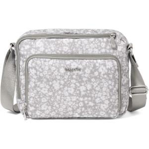 imageBaggallini Modern Camera 7quotx9quot Crossbody Bag WBuiltin Wallet Compartments ampamp RFID SlotsLight Grey Petal