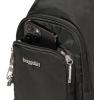 imageBaggallini AntiTheft Daytripper Sling 7x12 Crossbody Travel Safe Bag WSecurtex Locking Zippers SlashResistant RFIDCharcoal