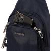 imageBaggallini AntiTheft Daytripper Sling 7x12 Crossbody Travel Safe Bag WSecurtex Locking Zippers SlashResistant RFIDFrench Navy