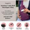 imageBaggallini AntiTheft Daytripper Sling 7x12 Crossbody Travel Safe Bag WSecurtex Locking Zippers SlashResistant RFIDPortobello