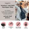 imageBaggallini AntiTheft Daytripper Sling 7x12 Crossbody Travel Safe Bag WSecurtex Locking Zippers SlashResistant RFIDThyme