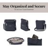 imageBaggallini Modern Pocket Crossbody Bag for Women 85quotx85quot Handbag Purse with RFID Lightweight WaterResistantFrench Navy