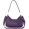 imageBaggallini Savannah Crossbody 12quotx8quot wRFID Card Holder Vegan Leather Shoulder Strap Convertible Crossbody for WomenDeep Grape Twill