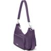 imageBaggallini Savannah Crossbody 12quotx8quot wRFID Card Holder Vegan Leather Shoulder Strap Convertible Crossbody for WomenDeep Grape Twill