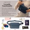 imageBaggallini Securtex AntiTheft Belt Fanny Pack for Women RFID Wallet Locking ZipperTravel Bag Crossbody PurseMist