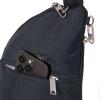 imageBaggallini Securtex AntiTheft Half Moon Sling 8quotx13quot Crossbody Bags WRFID CutResistant Strap Locking ZippersFrench Navy