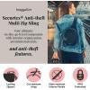 imageBaggallini Securtex AntiTheft Triple Zip Sling 86quotx152quot Travel Crossbody Backpack with RFID Wallet Locking ZipperFrench Navy