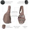 imageBaggallini Securtex AntiTheft Triple Zip Sling 86quotx152quot Travel Crossbody Backpack with RFID Wallet Locking ZipperPortobello