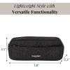 imageBaggallini Unisexs Long Pocket CosmeticLightweight 78x 31x21 BagTravel Essentials Makeup OrganizerBlack Cheetah Emboss