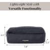 imageBaggallini Unisexs Long Pocket CosmeticLightweight 78x 31x21 BagTravel Essentials Makeup OrganizerFrench Navy