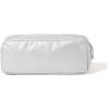 imageBaggallini Unisexs Long Pocket CosmeticLightweight 78x 31x21 BagTravel Essentials Makeup OrganizerSilver Metallic