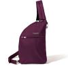 imageBaggallini Securtex AntiTheft Half Moon Sling 8quotx13quot Crossbody Bags WRFID CutResistant Strap Locking ZippersMulberry