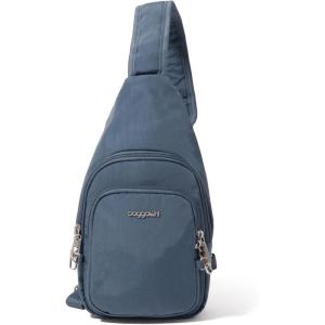 imageBaggallini AntiTheft Daytripper Sling 7x12 Crossbody Travel Safe Bag WSecurtex Locking Zippers SlashResistant RFIDMist