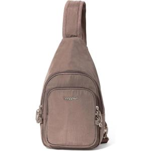 imageBaggallini AntiTheft Daytripper Sling 7x12 Crossbody Travel Safe Bag WSecurtex Locking Zippers SlashResistant RFIDPortobello