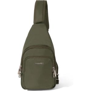 imageBaggallini AntiTheft Daytripper Sling 7x12 Crossbody Travel Safe Bag WSecurtex Locking Zippers SlashResistant RFIDThyme