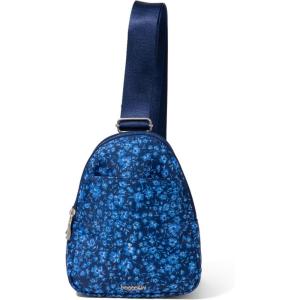 imageBaggallini Double Zip Mini SlingNavy Petal