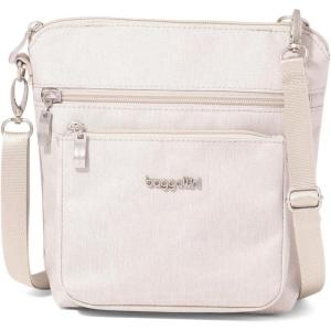 imageBaggallini Modern Pocket Crossbody Bag for Women 85quotx85quot Handbag Purse with RFID Lightweight WaterResistantVanilla Heritage