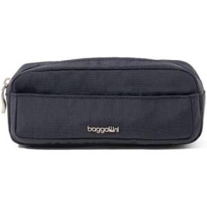 imageBaggallini Unisexs Long Pocket CosmeticLightweight 78x 31x21 BagTravel Essentials Makeup OrganizerFrench Navy