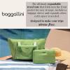 imageBaggallini Carryall Expandable Lightweight Travel Tote 22quot Packable Folding Compact Nylon Washable Weekender wLuggage SleeveThyme