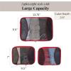 imageBaggallini Compression Cube 3piece set  Lightweight Compression Packing Cubes for TravelScarlet