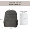 imageBaggallini Everyday Laptop Backpack  11x155 Lightweight WaterRepellent Nylon Travel Bag wPadded Laptop Sleeve ampamp RFIDCharcoal