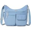 imageBaggallini Everywhere Bagg Crossbody Women 11x9 Lightweight Nylon Hobo WaterResistant Travel Bag WRFIDCornflower