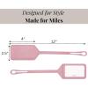 imageBaggallini Luggage Tag  25quotx4quot Lightweight Travel Essential Suitcase TagDusty Mauve