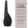 imageBaggallini Mini Sling  12x7 Sling Crossbody Bag Backpack with Adjustable Shoulder StrapBlack Twill