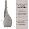 imageBaggallini Mini Sling  12x7 Sling Crossbody Bag Backpack with Adjustable Shoulder StrapSteel Grey Twill
