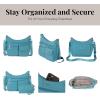 imageBaggallini Modern Everywhere Crossbody Women 11x9x45 RFID Hobo BagSeaside Blue