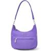 imageBaggallini Modern Pocket Half Moon 11quotx105quot Shoulder Women WReplaceable Straps Converts to Crossbody BagLavender Surf