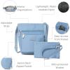 imageBaggallini Pocket Crossbody Bags for Women 8x8 Small Lightweight Durable WaterResistant Travel Purse WRFIDCornflower