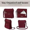 imageBaggallini Pocket Crossbody Bags for Women 8x8 Small Lightweight Durable WaterResistant Travel Purse WRFIDDark Cherry