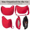 imageBaggallini Swift Crescent Crossbody Bag for Women  Lightweight 12quotx8quot Travel Purse HandbagB Lite Scarlet Red