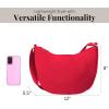 imageBaggallini Swift Crescent Crossbody Bag for Women  Lightweight 12quotx8quot Travel Purse HandbagB Lite Scarlet Red